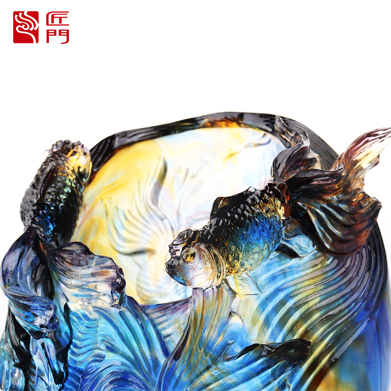 Vása Gloine: Seomra Maireachtála Sómhar Sofaisticiúla Socrú Bláthanna Gloine Criostail Sealbhóir Bláthanna Caomhnaithe Ealaíne Baile Tábla itheacháin Ornáid Maisiúil “Bláthanna a Chur le Brocade”