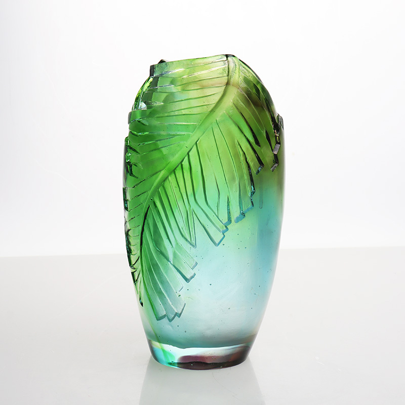 Vása Gloine Seomra Maireachtála Socrú Bláthach Vása Ealaíne Criostail Baile Maisiúchán Tábla Bia Ornáide “Harmony”