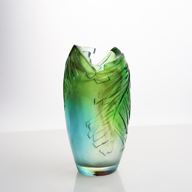 Vása Gloine Seomra Maireachtála Socrú Bláthach Vása Ealaíne Criostail Baile Maisiúchán Tábla Bia Ornáide “Harmony”