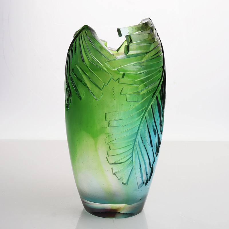 Vása Gloine Seomra Maireachtála Socrú Bláthach Vása Ealaíne Criostail Baile Maisiúchán Tábla Bia Ornáide “Harmony”