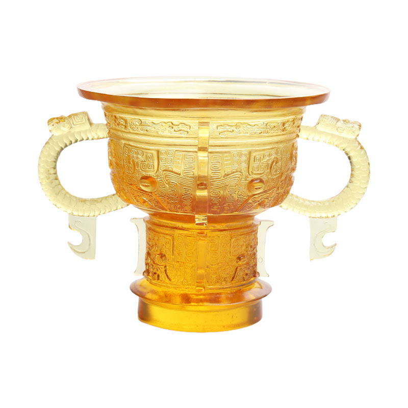 Tripod Sínis le láimhseáil chluasa dragan agus patrún dealga