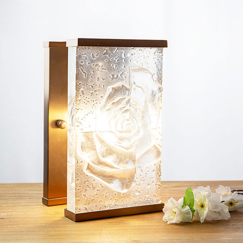 Ornáidí lampa maisiúla gloine dronuilleogacha