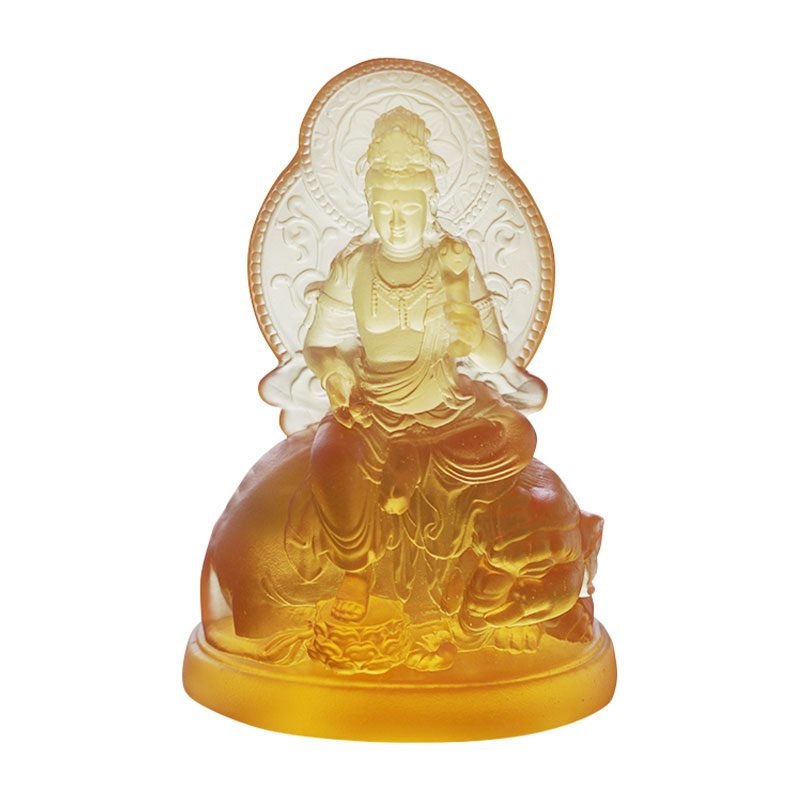 Samantabhadra Bodhisattva Dealbh Gloine