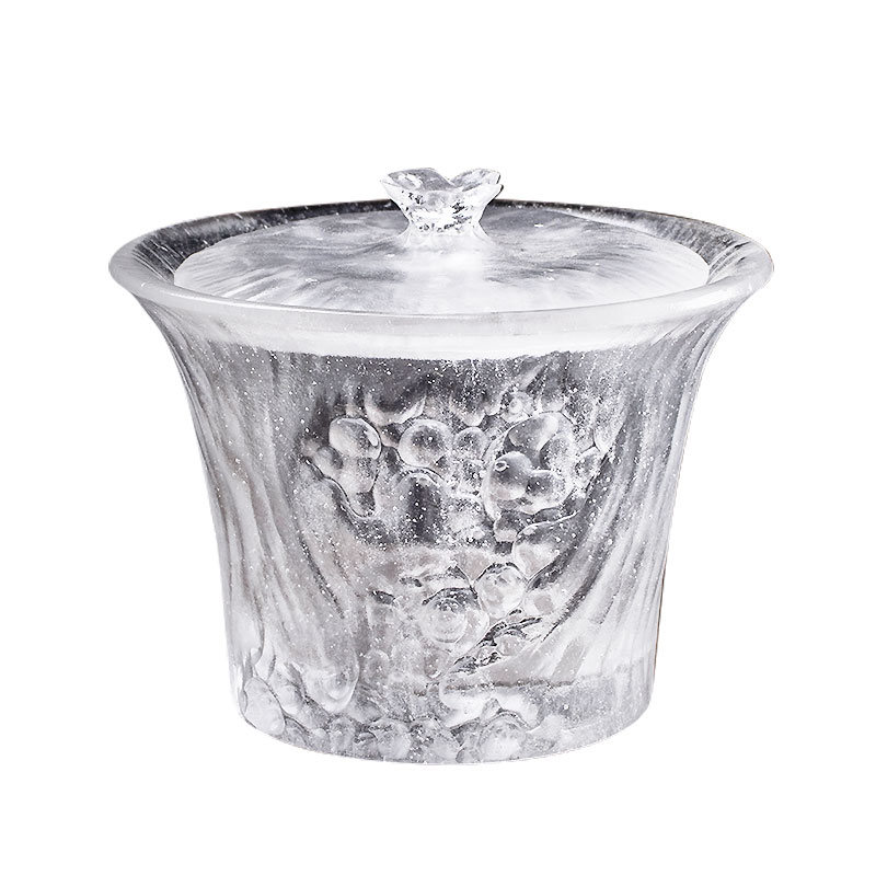 Cupáin Tae Glan Socraithe Le Lids