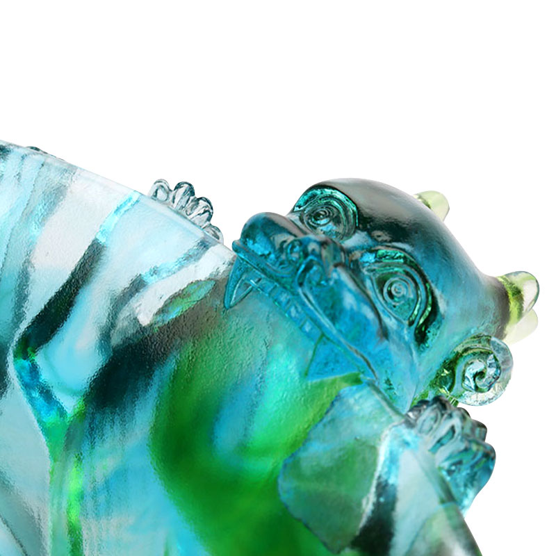 Pláta torthaí gloine trédhearcach glas