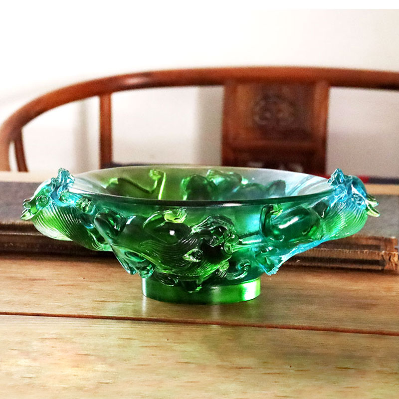 Pláta torthaí gloine trédhearcach glas