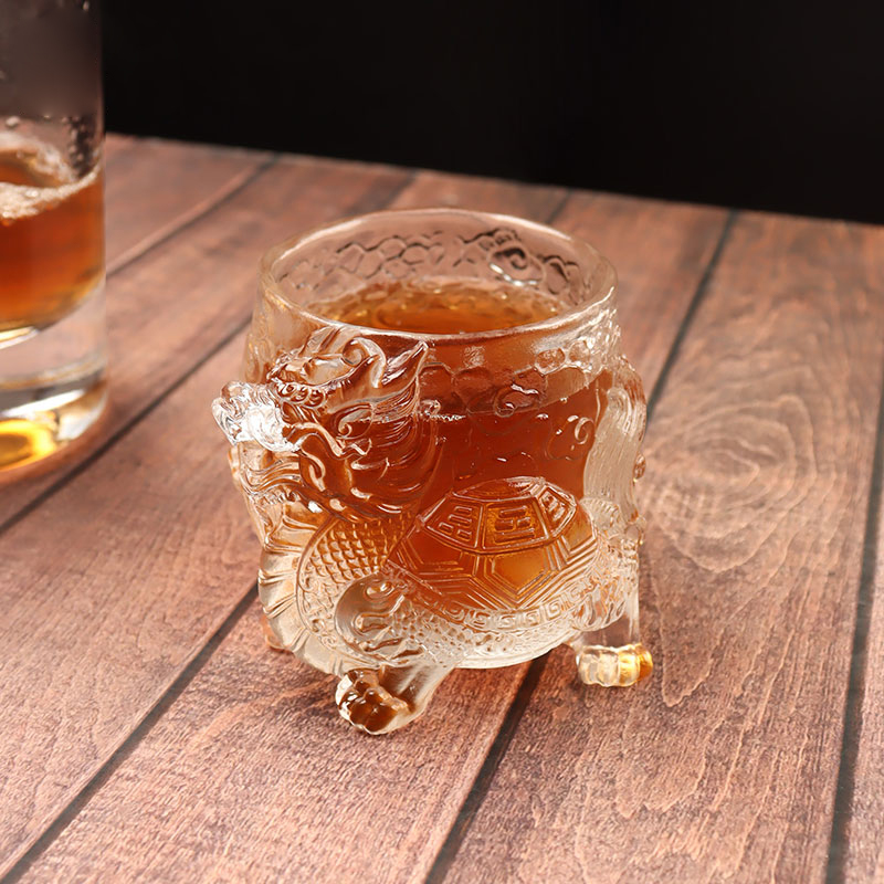 Antique Dragon faoisimh gloine fíona cupán tae cupán