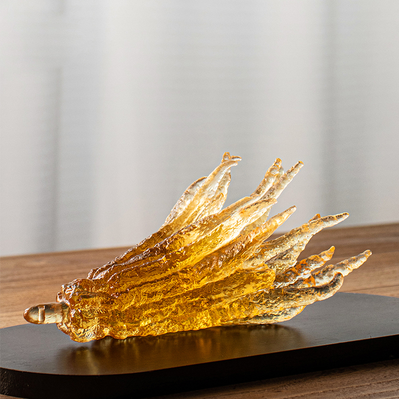 Sealbhóir incense gloine daite órga múnlaithe láimhe