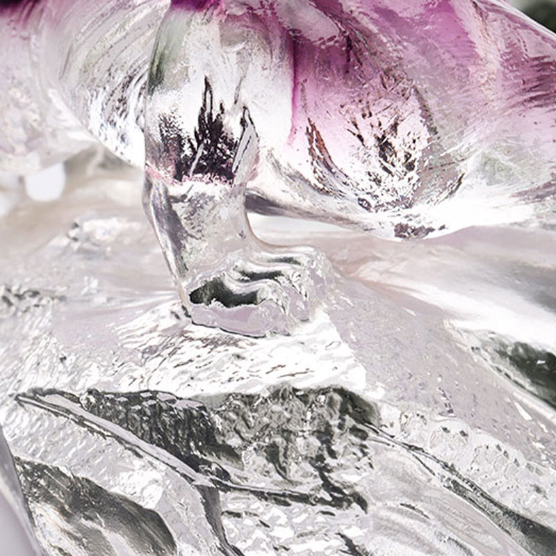 Tráidire Torthaí Oval Gloine Maisiúil Ealaíne