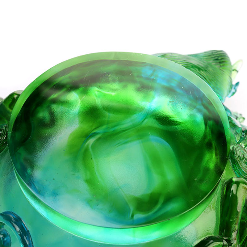 Pláta torthaí gloine trédhearcach glas