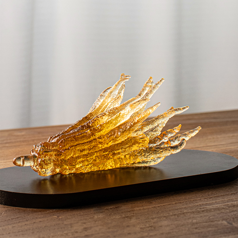 Sealbhóir incense gloine daite órga múnlaithe láimhe