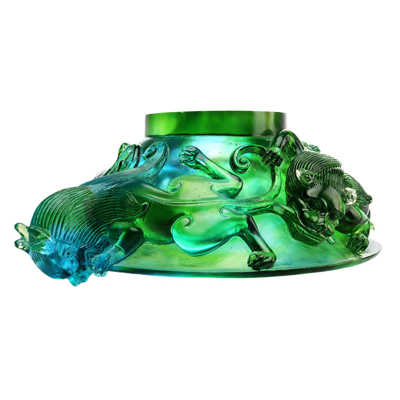 Pláta torthaí gloine trédhearcach glas