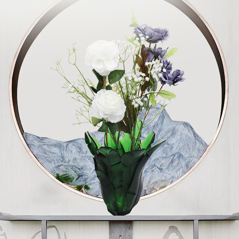 Maisiú Baile Vása Gloine Leaf Banana Glas