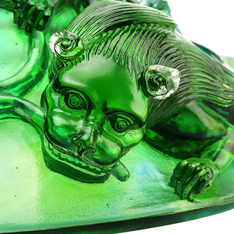 Pláta torthaí gloine trédhearcach glas