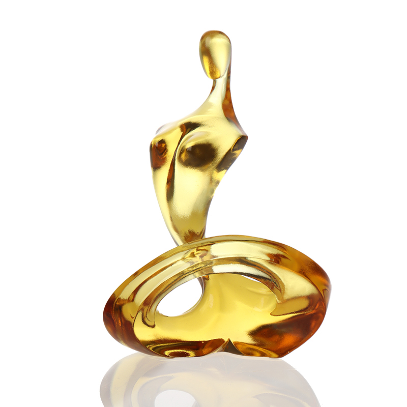 Teibí gloine ornáidí fíor-ealaíne Tethys