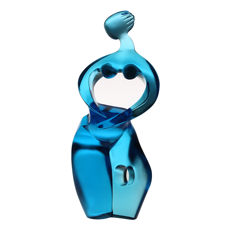 Ornáidí fíor-ealaíne Artemis gorm íon