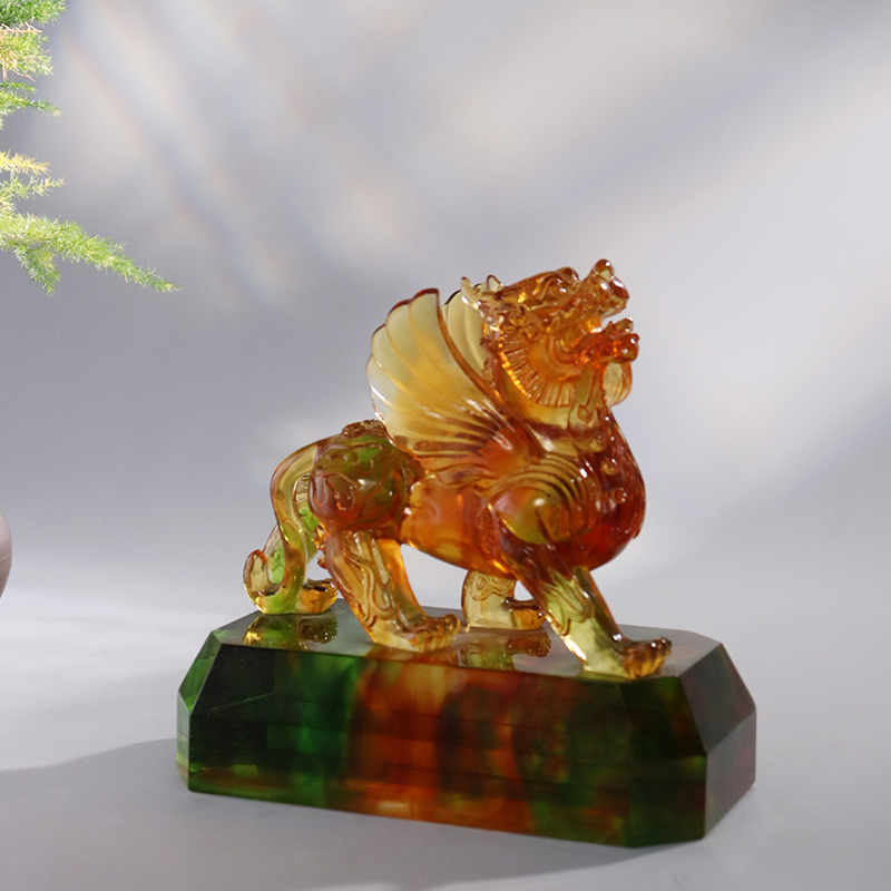 Ornáidí beithigh glaze daite soiléir criostail