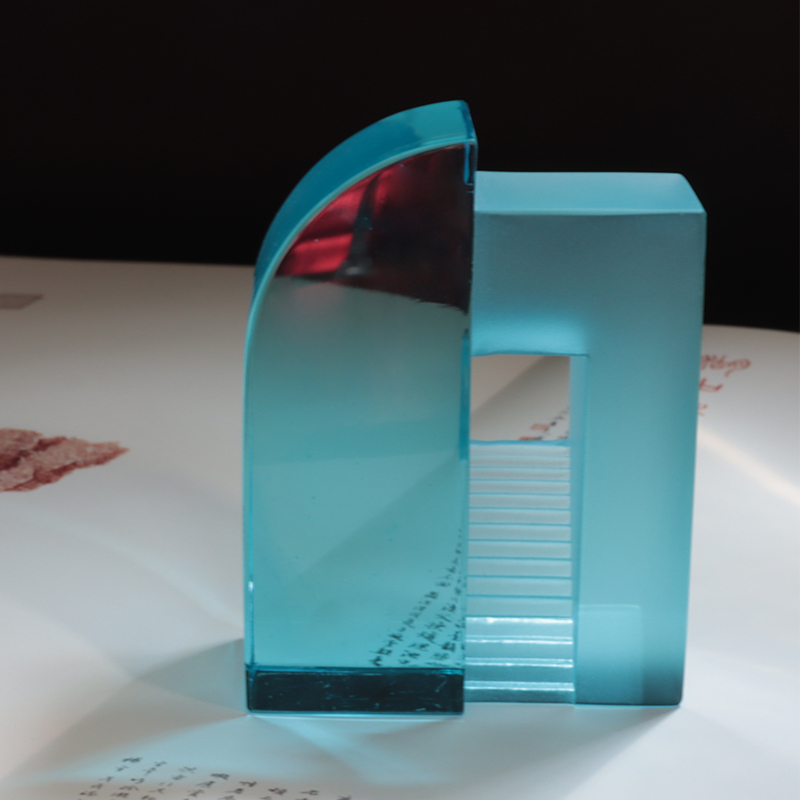 Gloine frosted gorm grádán Ornáidí súgartha Síneacha