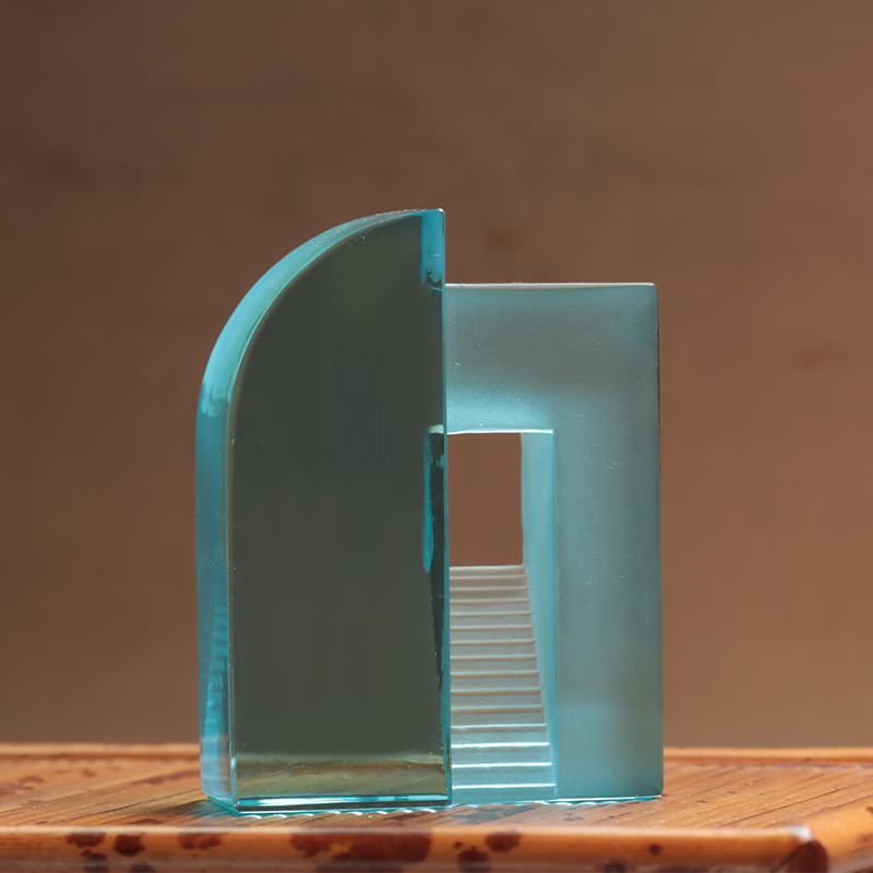 Gloine frosted gorm grádán Ornáidí súgartha Síneacha