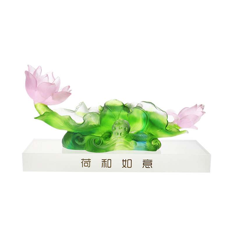 Sraith Lotus Maisiú Halla Socrú Vása Gloine Criostail