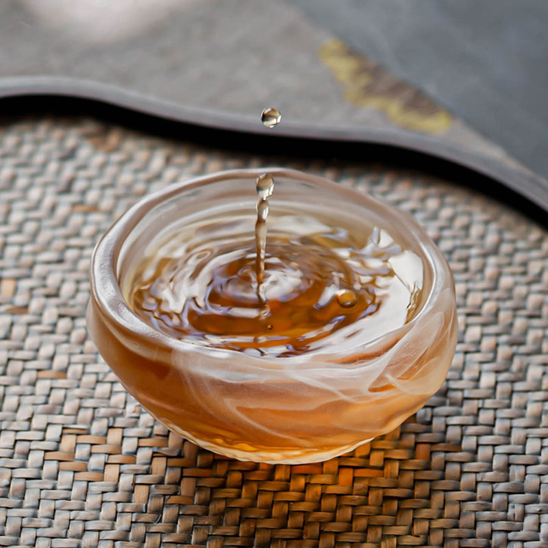 Socrú Tae Gloine Trédhearcach le Teapot, Corn Tae