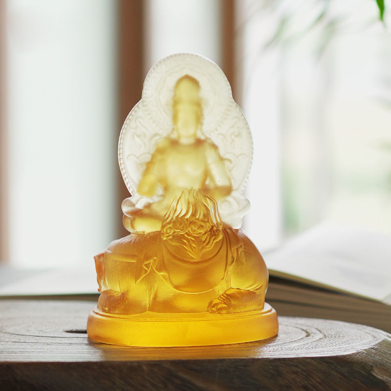 Samantabhadra Bodhisattva Dealbh Gloine