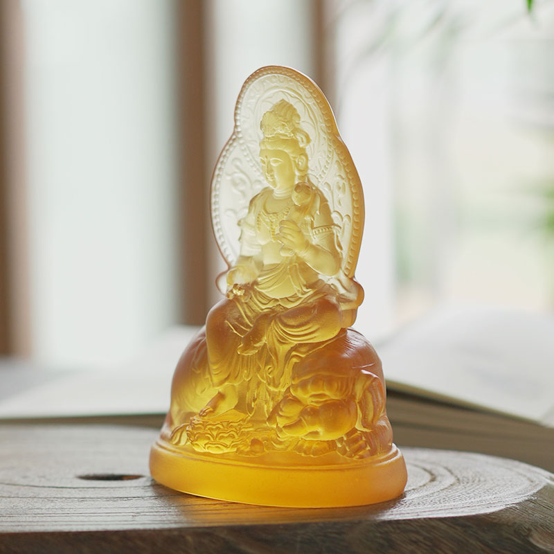 Samantabhadra Bodhisattva Dealbh Gloine