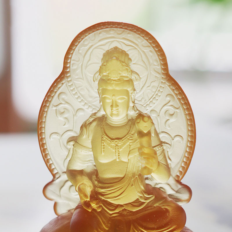Samantabhadra Bodhisattva Dealbh Gloine