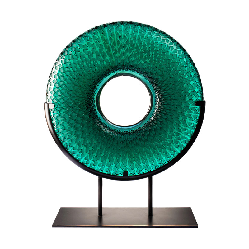 Dioscaí Ciorclach Bambú-Duilleog